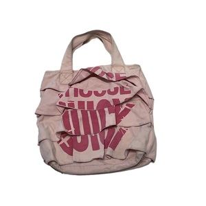 JUICY COUTURE Y2K Light Pink Ruffled Tote Bag!!!